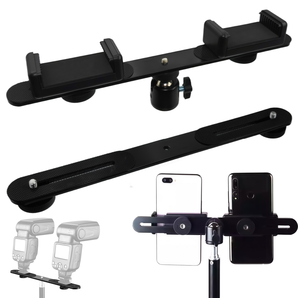 Photography Video Lighting Kit With Adjustable Tripod Stand - Uchwyt na lampę błyskową 1/4'' z