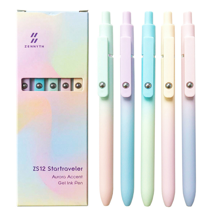 Coloured Gel Set - 5 sztuk / zestaw długopisów żelowych