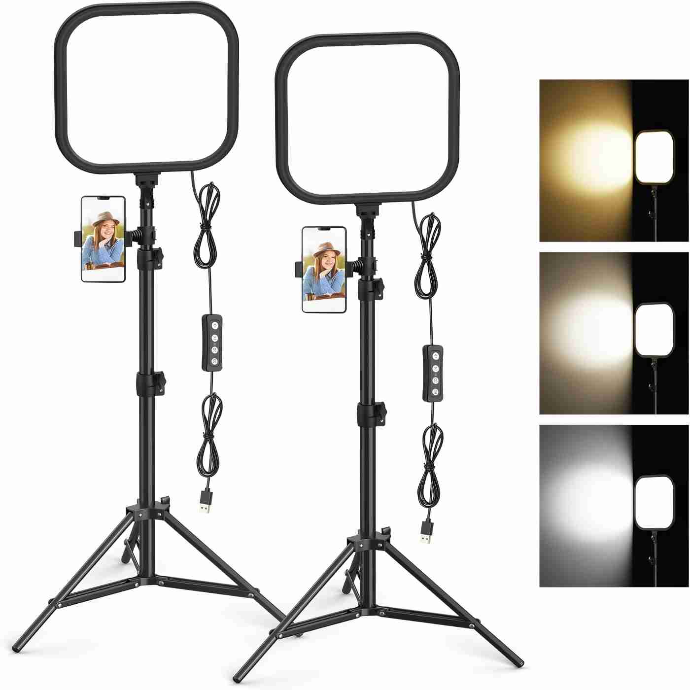 Altson Photography Video Lighting Kit - Zestaw 2 lamp LED do wideofilmowania