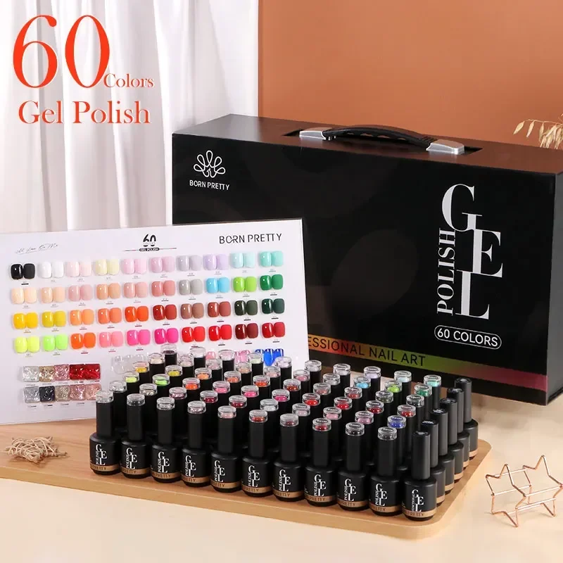 Coloured Gel Set - BORN PRETTY 60 Kolorów Profesjonalny Zestaw