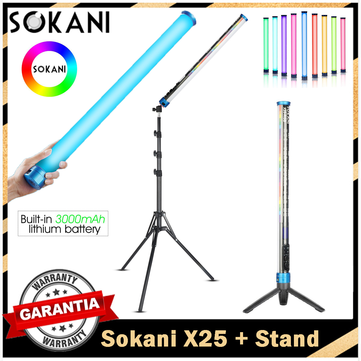 Photography Lighting Rgb - Sokani X25 RGB LED Video Light