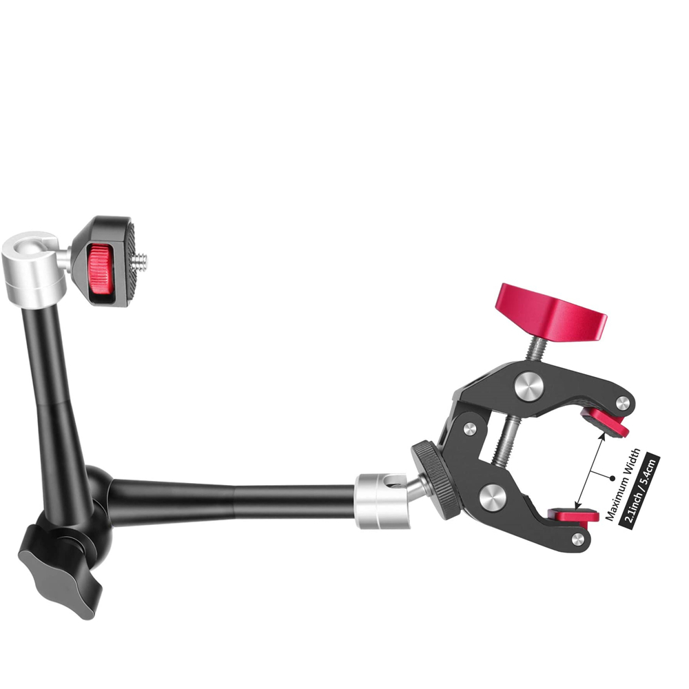 Photography Video Lighting Kit With Adjustable Tripod Stand - Regulowane, przegubowe ramię z regulacją tarcia,