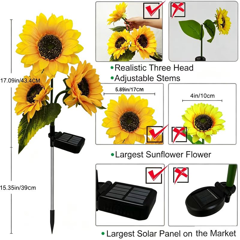 2-pak solarnych lamp ogrodowyc – Flower Photography Led Lighting Pack recenzja i cena