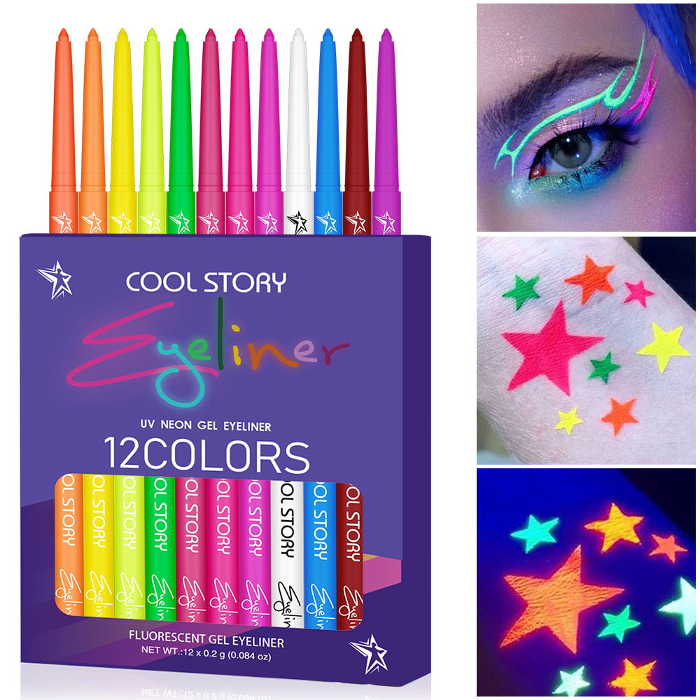 12 kolorów fluorescencyjnych e – Coloured Gel Set recenzja i cena