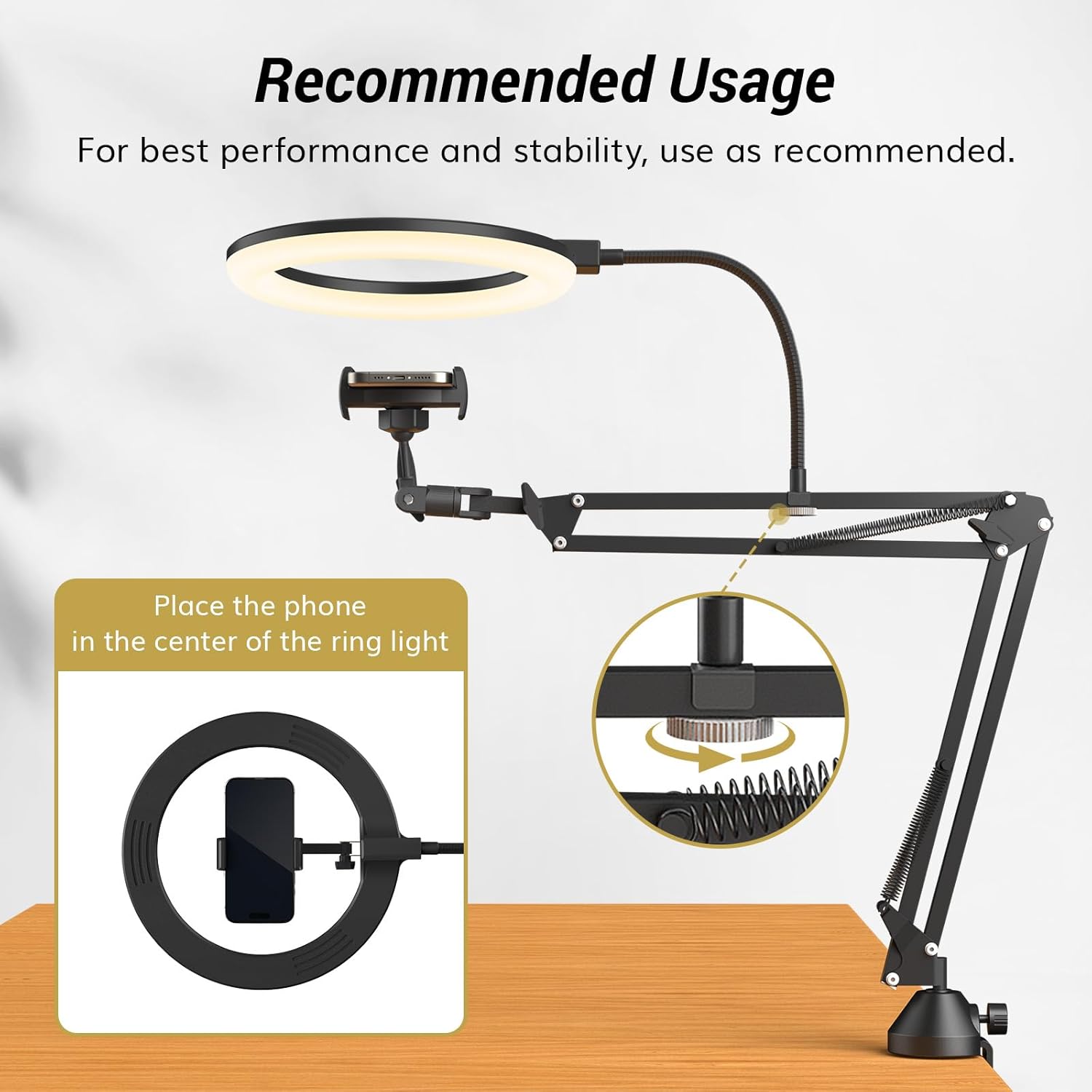 Lampa Pierścieniowa ze Statywe – Photography Video Lighting Kit With Adjustable Tripod Stand recenzja i cena