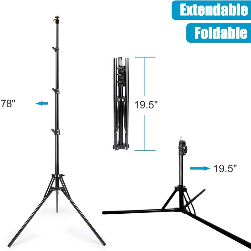 NAGNAHZ 78'' statyw oświetleni – Photography Video Lighting Kit With Adjustable Tripod Stand recenzja i cena