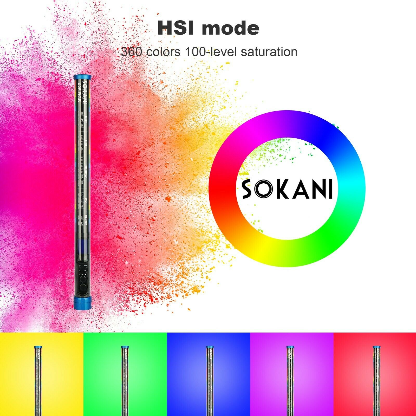 Sokani X25 RGB LED Video Light – Photography Lighting Rgb recenzja i cena